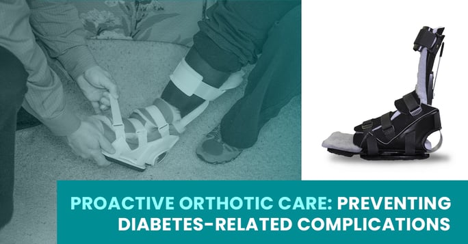 Clinician fits a PRAFO® Orthosis to support diabetic foot ulcer prevention, heel offloading, and diabetic foot care.