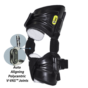 V-VAS Orthosis With Auto Aligning Polycentric Joint