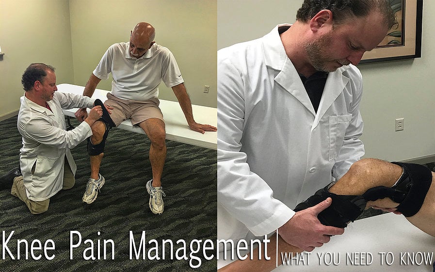 Orthotist Fitting Patient With Knee Orthosis